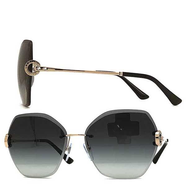 BVLGARI ブルガリ サングラス リムレス グラデーション イタリア製 黒 BVLGARI（ブルガリ） グラデーションブラック 縁無しサングラス 0BV