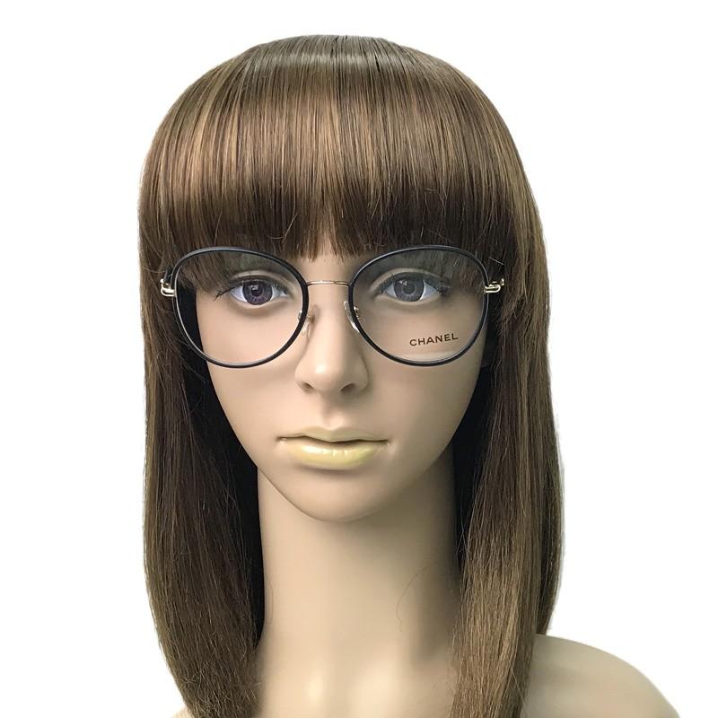 CHANEL（シャネル） メガネフレーム ブランド 眼鏡 ブラック×ゴールド