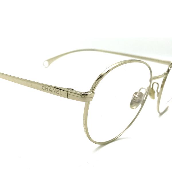 CHANEL メガネフレーム シャネル ブランド シャンパンゴールド 眼鏡 0CH-2209-C395