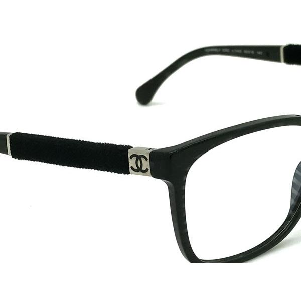 CHANEL（シャネル） メガネフレーム ブランド ブラック 3262-1443