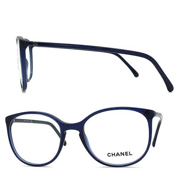 CHANEL メガネフレーム ブランド シャネル クリアーネイビー 眼鏡 0CH  