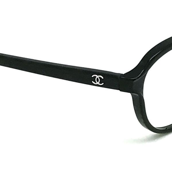 CHANEL（シャネル） メガネフレーム ブランド ブラック×ブラックラメ