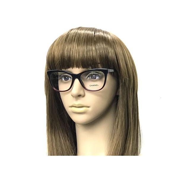 CHANEL（シャネル） メガネフレーム ブランド ブラック×レッド 3341