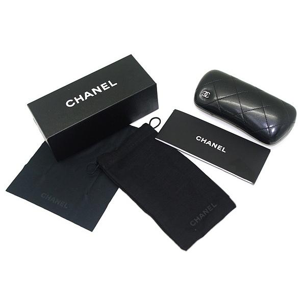 Chanel ブラウン四角形フレームメガネ ケース付き New! CHANEL 3392