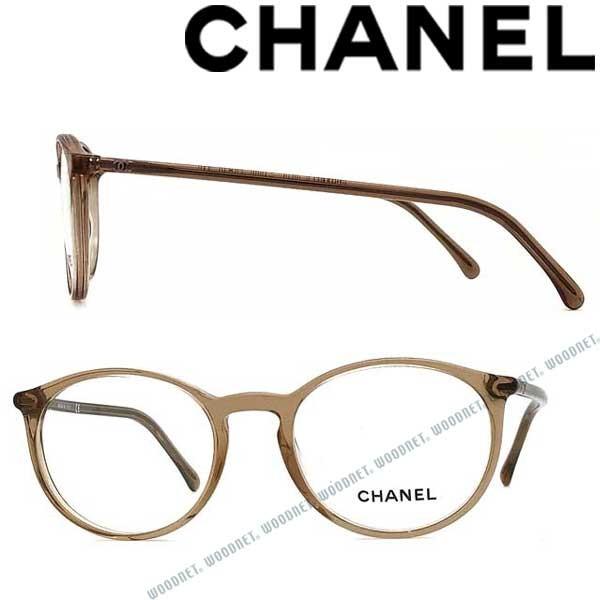 CHANEL メガネ 度あり ブラウン系 CHANEL（シャネル） クリアブラウンメガネフレーム ブランド 眼鏡 0CH