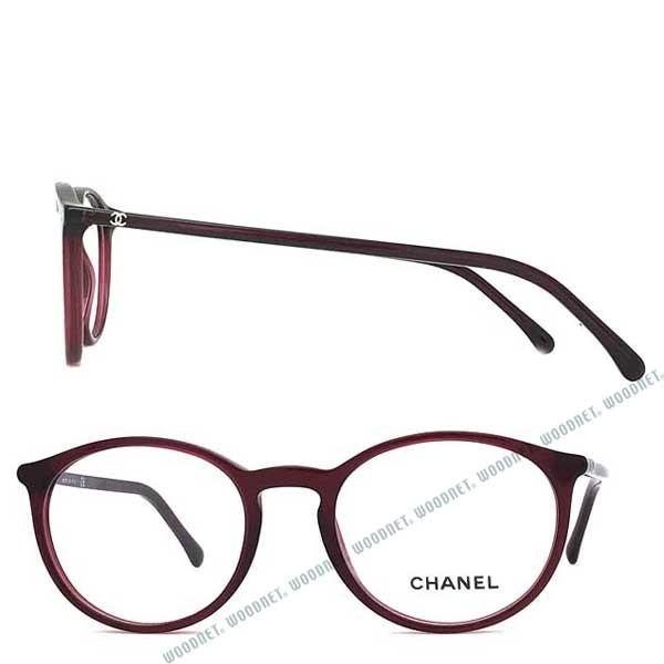 CHANEL（シャネル） クリアワインレッドメガネフレーム ブランド 眼鏡