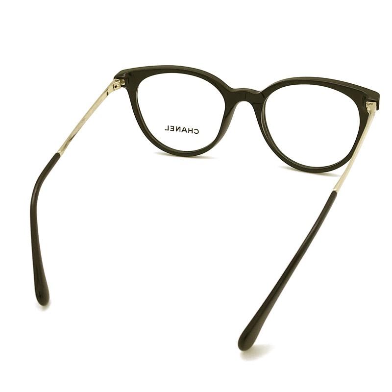 CHANEL スモークレンズ サングラス CHANEL（シャネル） メガネフレーム ブランド 眼鏡 ブラック 0CH-3378
