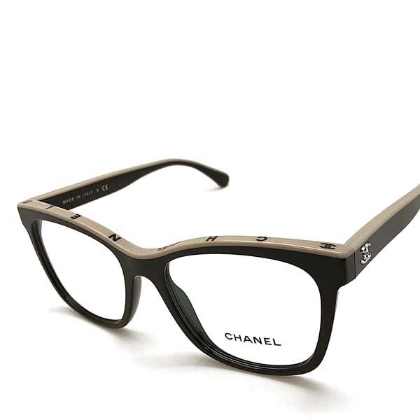 CHANEL シャネル ブラック×ベージュメガネフレーム 眼鏡 0CH CHANEL シャネル ブラック×ベージュメガネフレーム 眼鏡 0CH