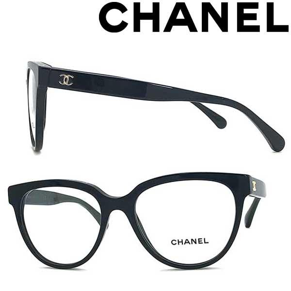 CHANEL メガネフレーム ブランド シャネル レディース ブラック 眼鏡
