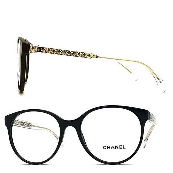 CHANEL シャネル メガネフレーム ブランド ブラック 眼鏡 0CH-3401
