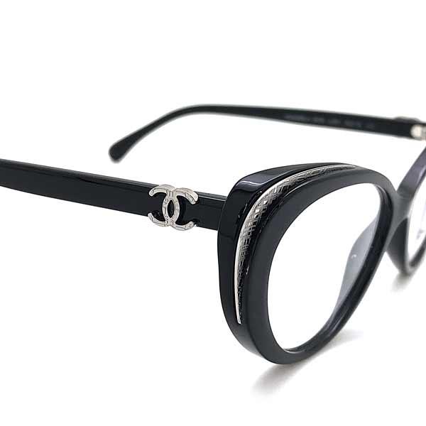 CHANEL（シャネル） メガネフレーム ブランド ブラック×シルバー 眼鏡