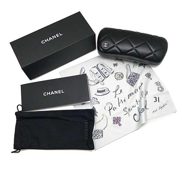 CHANEL（シャネル） メガネフレーム ブランド ブラック×シルバー 眼鏡