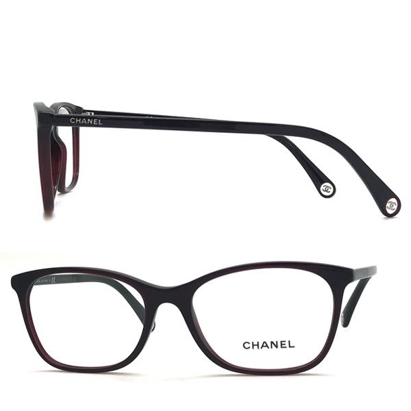 CHANEL シャネル メガネフレーム ブランド ワインレッド 眼鏡 0CH-3414