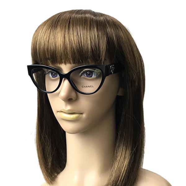 美品 CHANEL メガネ 眼鏡 フレーム CHANEL（シャネル） メガネフレーム ブランド レディース ブラック