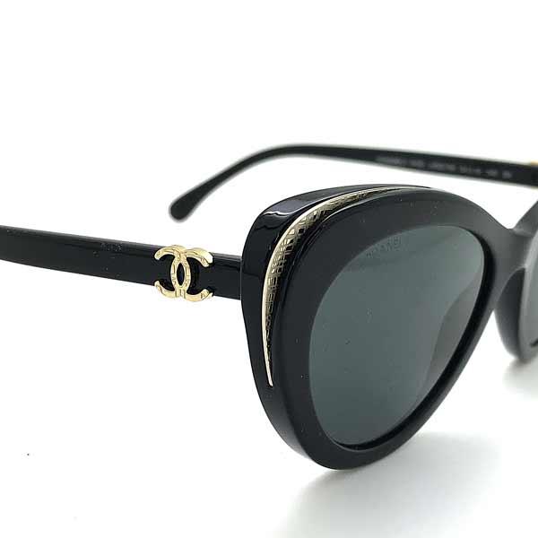 シャネル サングラス - 4232 黒 ラウンド CHANEL（シャネル） サングラス ブランド ブラック 0CH-5432-C622S4