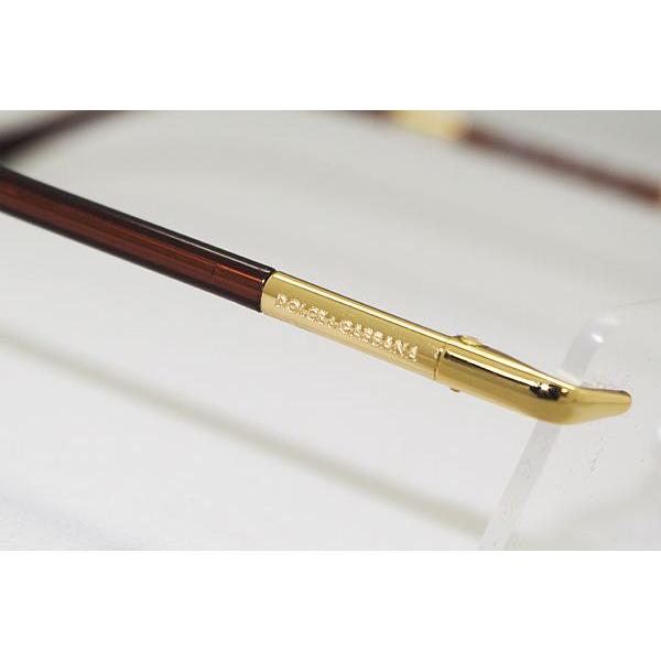 DOLCE&GABBANA D&G ドルチェ＆ガッバーナ メガネフレーム ブランド 縁無し フチなし 1224-02 DOLCE&GABBANA テンプル は