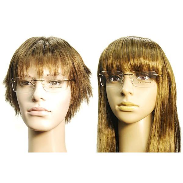 DOLCE&GABBANA D&G ドルチェ＆ガッバーナ メガネフレーム ブランド 縁無し フチなし 1224-02 DOLCE&GABBANA テンプル は