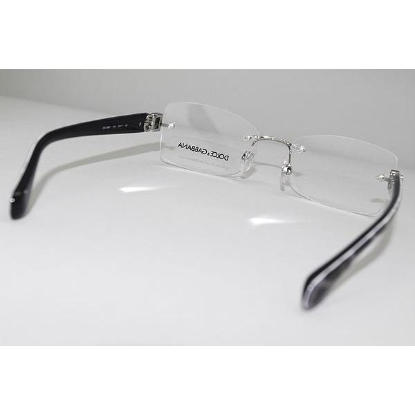 D&G ドルチェ＆ガッバーナ リムレス メガネ 眼鏡 シルバー フレーム DOLCE&GABBANA D&G ドルチェ＆ガッバーナ メガネフレーム ブランド 縁