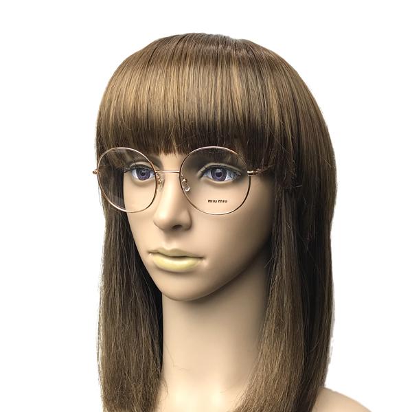 miu メガネフレーム ブランド ミュウミュウ ローズゴールド 眼鏡 0MU  
