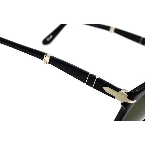 Persol ペルソール サングラス 0PO-0714-9531 ブラック 折りたたみ式