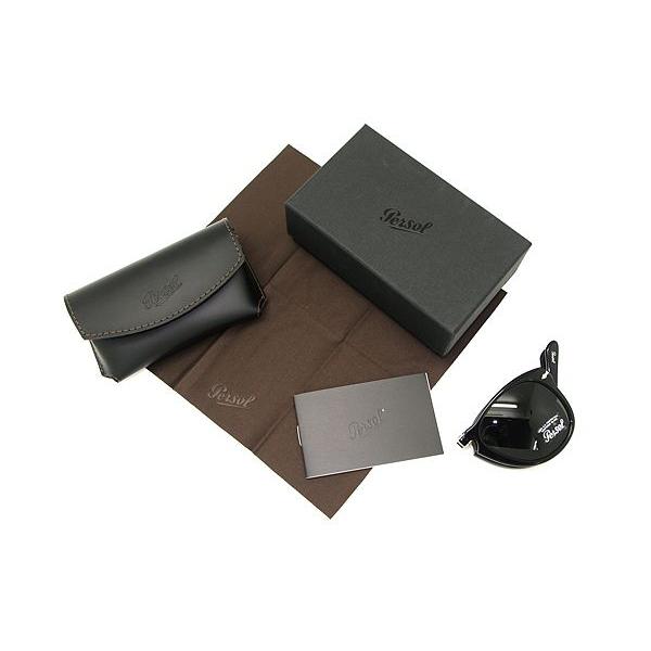 Persol ペルソール サングラス 0PO-0714-9531 ブラック 折りたたみ式