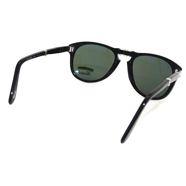 Persol ペルソール サングラス 0PO-0714-9558 ブラック 折りたたみ式 偏光レンズ｜woodnet｜03