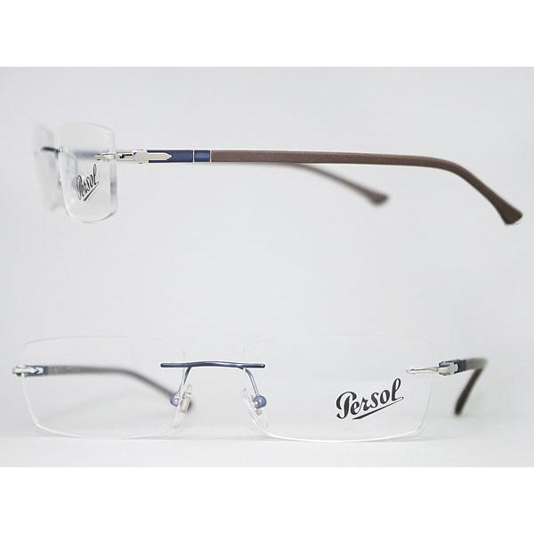 Persol ペルソール メガネフレーム ブランド 縁無し フチなし 0PO-2413 