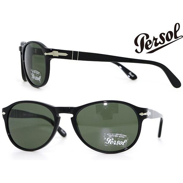 Persol ペルソール サングラス 0PO-2931-9531 ブラック 強化ガラス