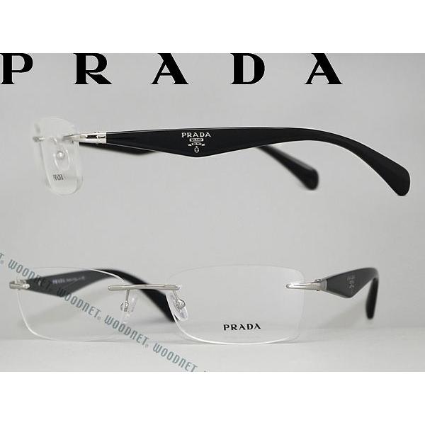 PRADA プラダ メガネフレーム ブランド 縁無し フチなし 0PR-55PV