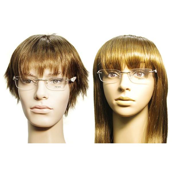 PRADA プラダ メガネフレーム ブランド 縁無し フチなし 0PR