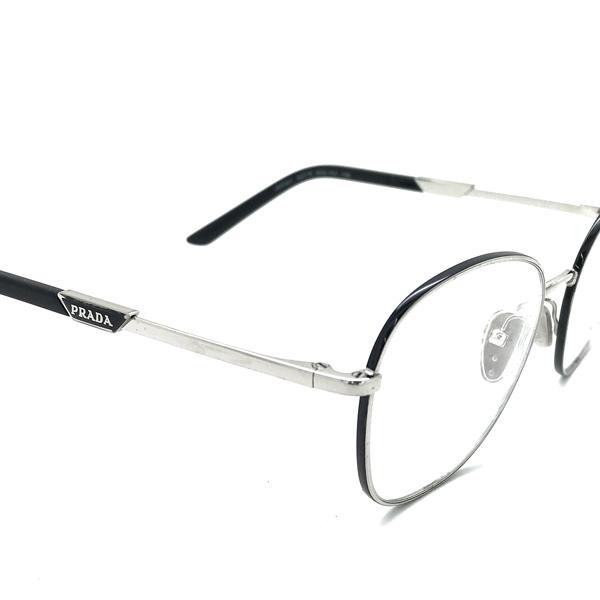 PRADA メガネフレーム プラダ ブランド シルバー 眼鏡 0PR-64YV PRADA メガネフレーム プラダ ブランド シルバー 眼鏡 0PR-64YV
