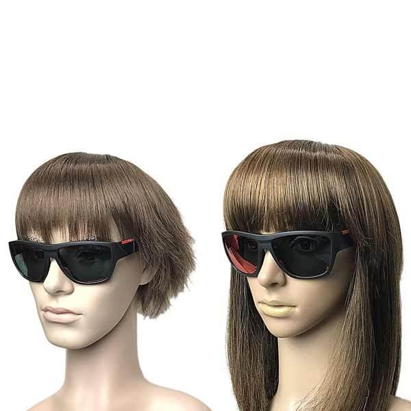 PRADA SPORT(プラダスポーツ) サングラス - SPS18U ブルー×ネイビー×レッド プラスチック×金属素材 Prada Linea Rossa SPS 01Z TFY06F Sunglasses - US