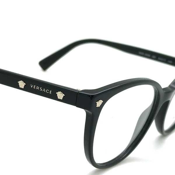 VERSACE ヴェルサーチェ ベルサーチ ブラック メガネフレーム ブランド 眼鏡 0VE-3256-GB1 VERSACE
