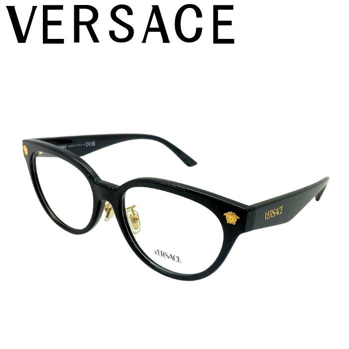 VERSACE ヴェルサーチェ メガネ 眼鏡 めがね メガネフレーム ヴェルサーチ ベルサーチ ベルサーチェ ブラック 0ve-3370d ...