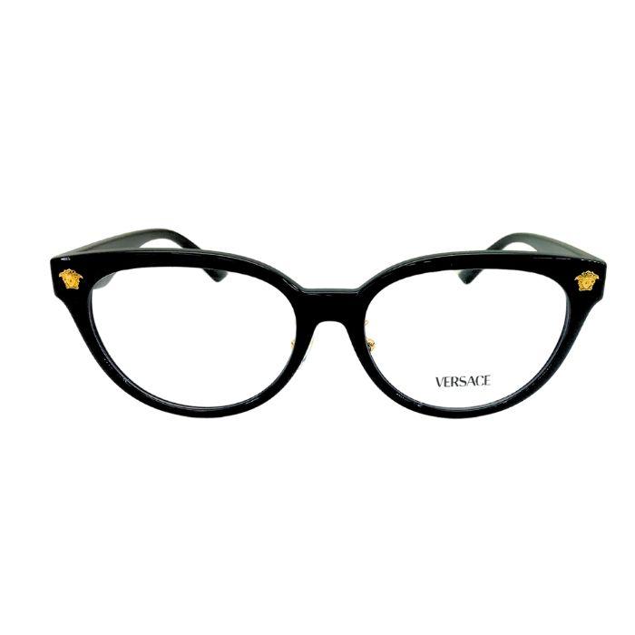 VERSACE（ヴェルサーチェ） メガネ 眼鏡 めがね メガネフレーム ヴェルサーチ ベルサーチ ベルサーチェ ブラック 0ve-3370d ...