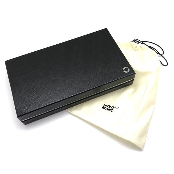 Mont Blanc モンブラン 長財布 ブランド 型押しレザー ジッパー