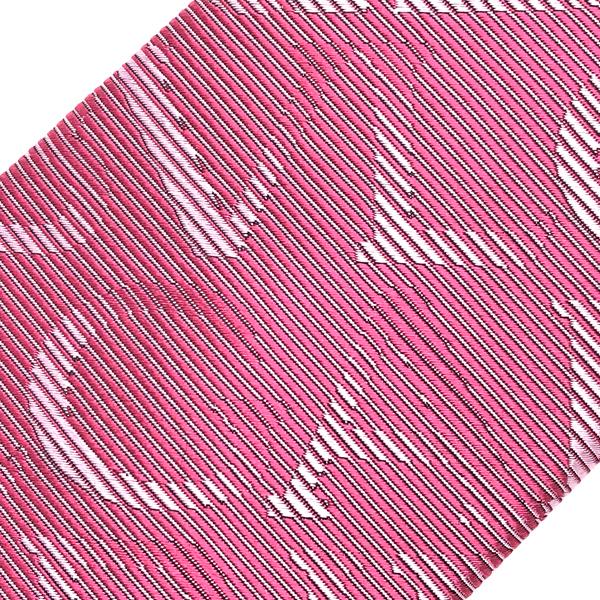 BVLGARI（ブルガリ） ブランド ネクタイ ピンク シルク ロゴマニア