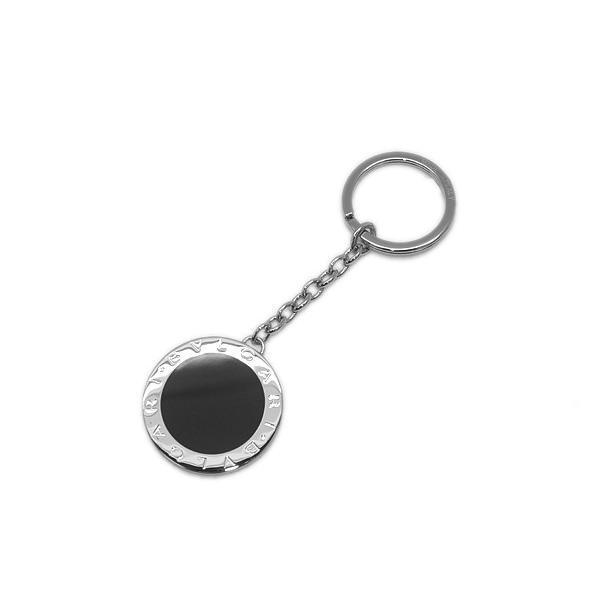 BVLGARI キーリング シルバー ブラック BVLGARI（ブルガリ） キーホルダー シルバー×ブラック 283293