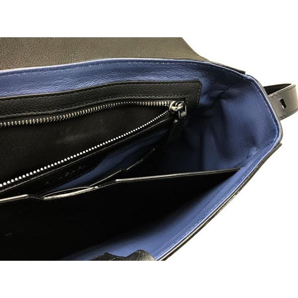 BVLGARI（ブルガリ） レザー メッセンジャーバッグ ブラック 鞄 284100