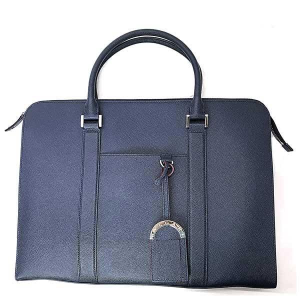 限定素材を使用 BVLGARI ブルガリ バッグ 型押しレザー ブリーフケース デニムサファイア メンズ 286954 【KUE2638682293】(96120円)