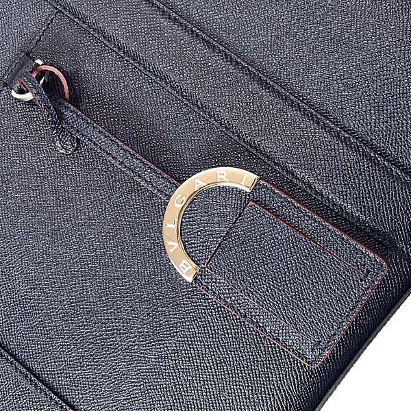 限定素材を使用 BVLGARI ブルガリ バッグ 型押しレザー ブリーフケース デニムサファイア メンズ 286954 【KUE2638682293】(96120円)