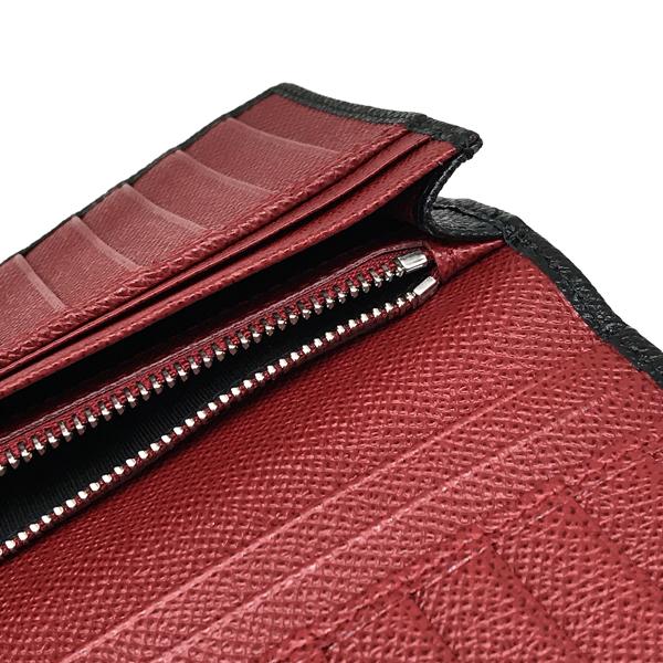 BVLGARI ブランド 2つ折り財布 ブルガリ・ブルガリ マン 型押し BVLGARI ブランド 2つ折り財布 ブルガリ・ブルガリ マン 型押し