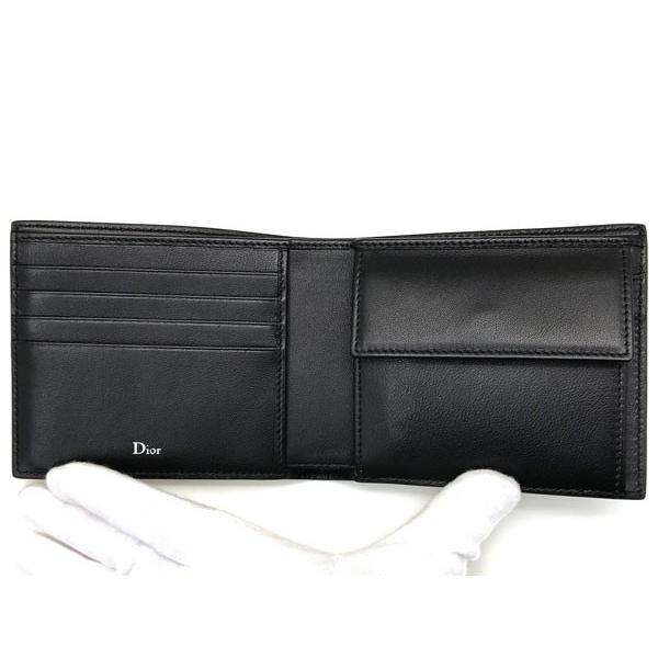 Dior HOMME DIOR ディオールオム BEE 型押しレザー 2つ折り財布 Dior HOMME DIOR ディオールオム BEE 型押しレザー 2つ折り財布