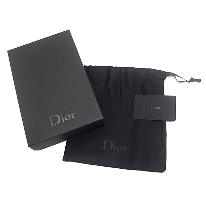Dior HOMME DIOR ディオールオム 2つ折り長財布 ブラック 2ATBC002
