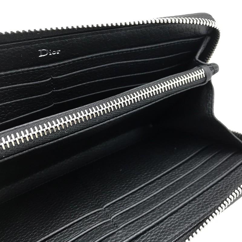 Dior HOMME DIOR ディオールオム ジップアラウンド長財布 ブラック