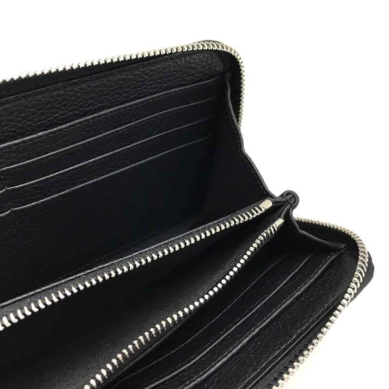 Dior HOMME DIOR ディオールオム ジップアラウンド長財布 ブラック 