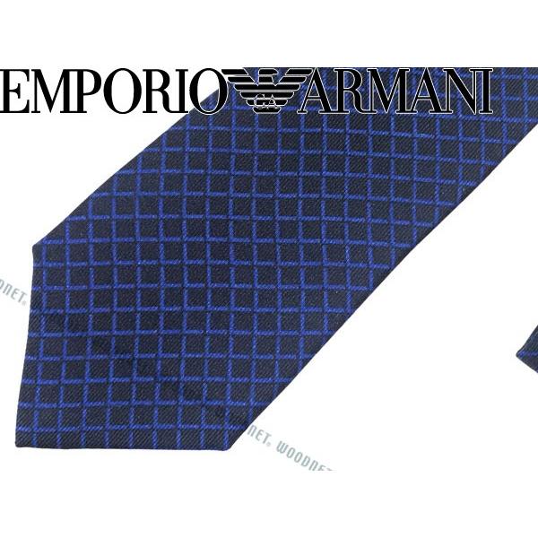 EMPORIO ARMANI エンポリオアルマーニ ネクタイ ネイビー×ブルー 340049-7A507-03833｜woodnet