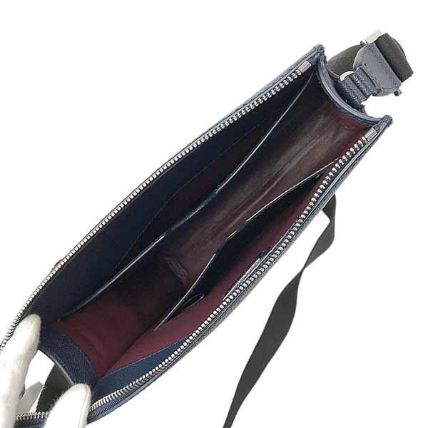BVLGARI（ブルガリ） バッグ 型押しレザー メッセンジャー デニム