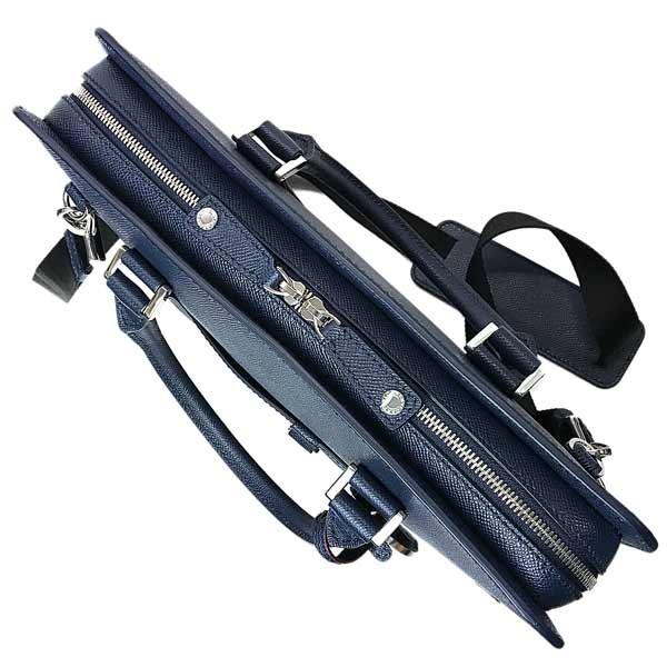 BVLGARI（ブルガリ） バッグ 型押しレザー 2WAY ショルダー ブリーフ