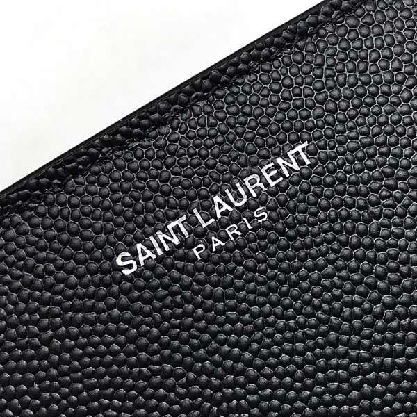 SAINT LAURENT PARIS サンローランパリ 財布 二つ折り 型押しレザー